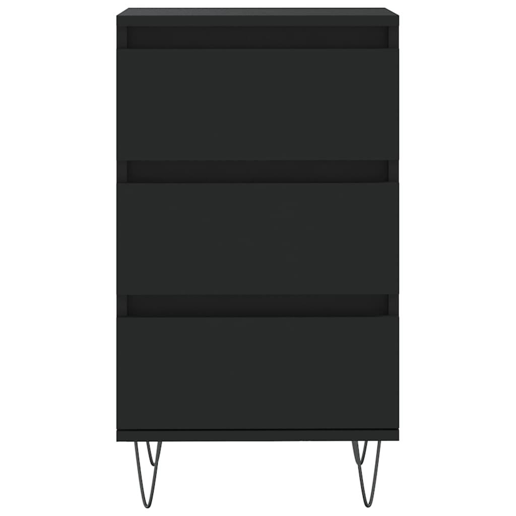 vidaXL Sideboard Black 40x35x70 cm Engineered Wood