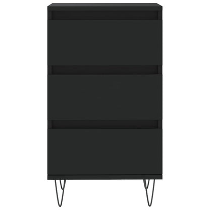 vidaXL Sideboard Black 40x35x70 cm Engineered Wood