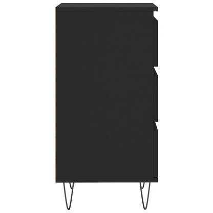 vidaXL Sideboard Black 40x35x70 cm Engineered Wood