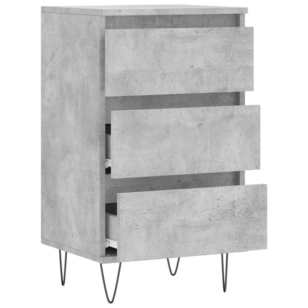 vidaXL Sideboard Concrete Grey 40x35x70 cm Engineered Wood