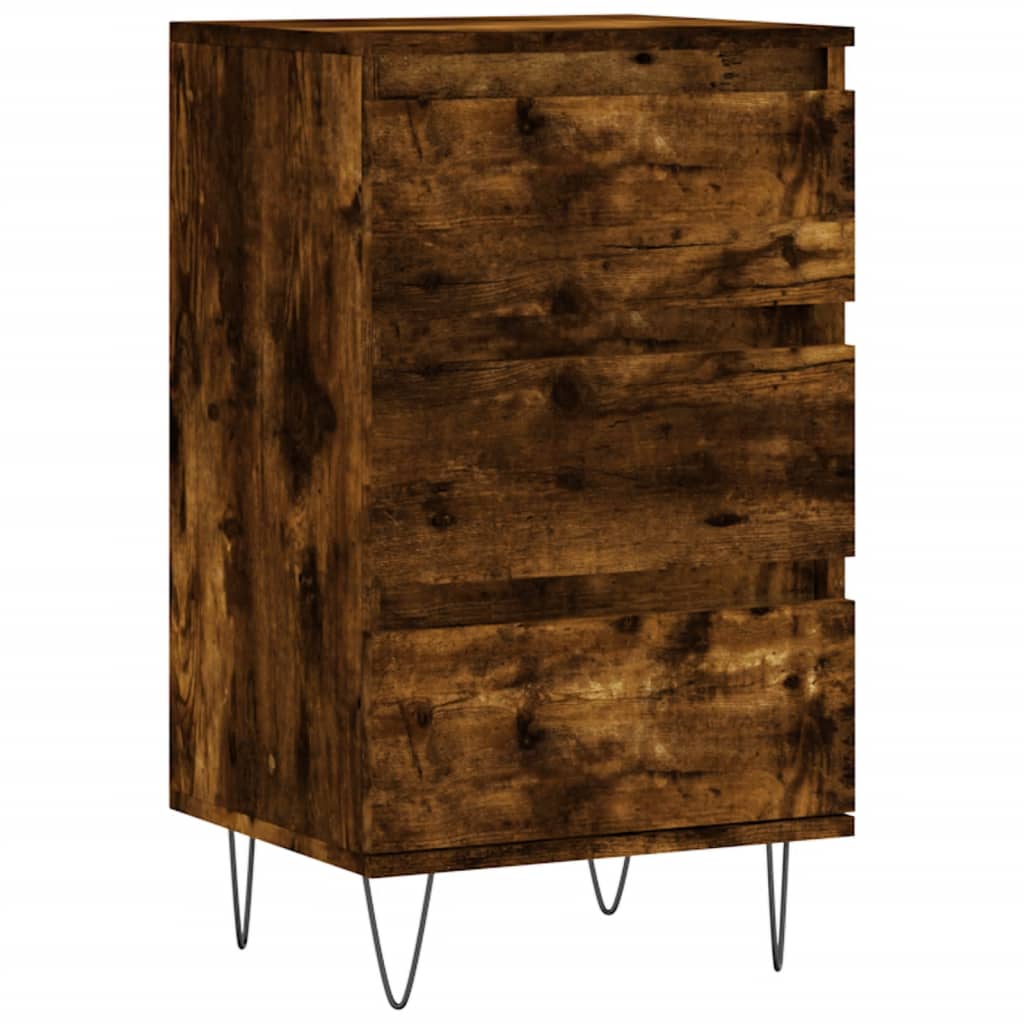 vidaXL Sideboard Smoked Oak 40x35x70 cm Engineered Wood