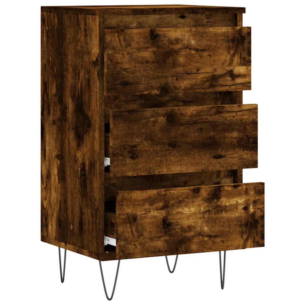 vidaXL Sideboard Smoked Oak 40x35x70 cm Engineered Wood