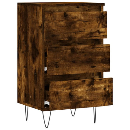vidaXL Sideboard Smoked Oak 40x35x70 cm Engineered Wood