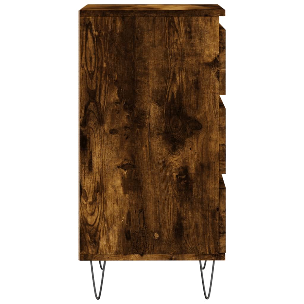vidaXL Sideboard Smoked Oak 40x35x70 cm Engineered Wood