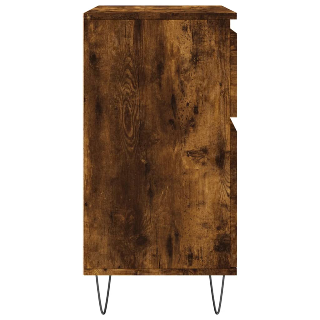 vidaXL Sideboard Smoked Oak 60x35x70 cm Engineered Wood
