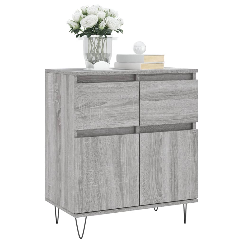vidaXL Sideboard Grey Sonoma 60x35x70 cm Engineered Wood