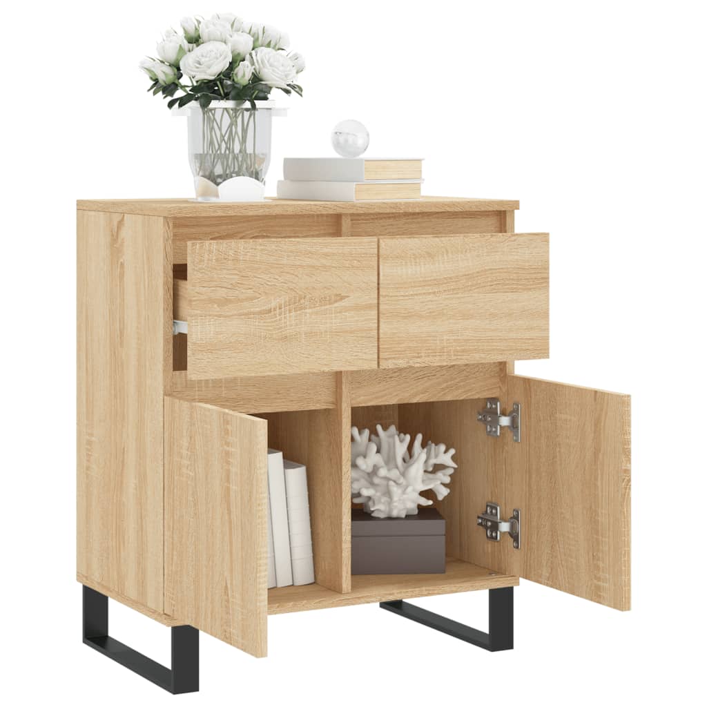 vidaXL Sideboard Sonoma Oak 60x35x70 cm Engineered Wood