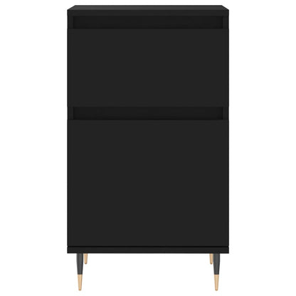 vidaXL Sideboards 2 pcs Black 40x35x70 cm Engineered Wood
