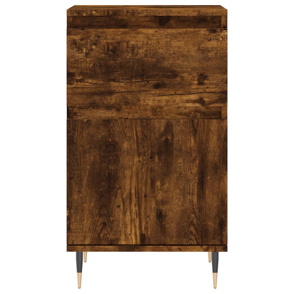 vidaXL Sideboards 2 pcs Smoked Oak 40x35x70 cm Engineered Wood