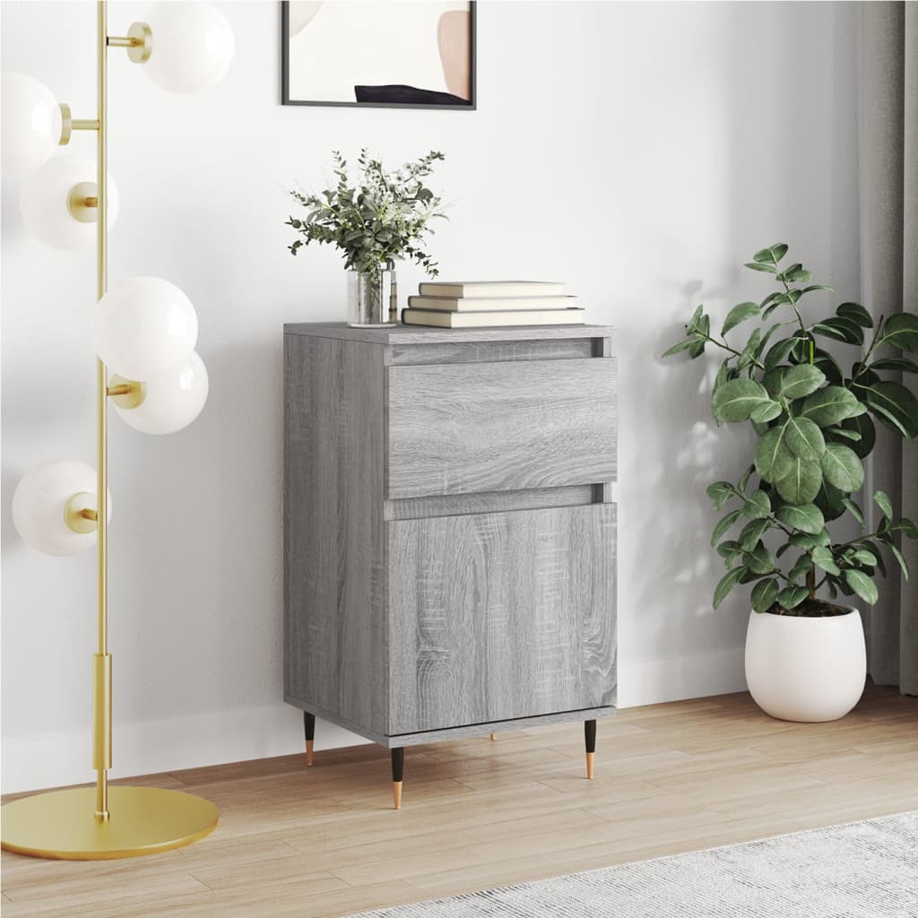 vidaXL Sideboard Grey Sonoma 40x35x70 cm Engineered Wood