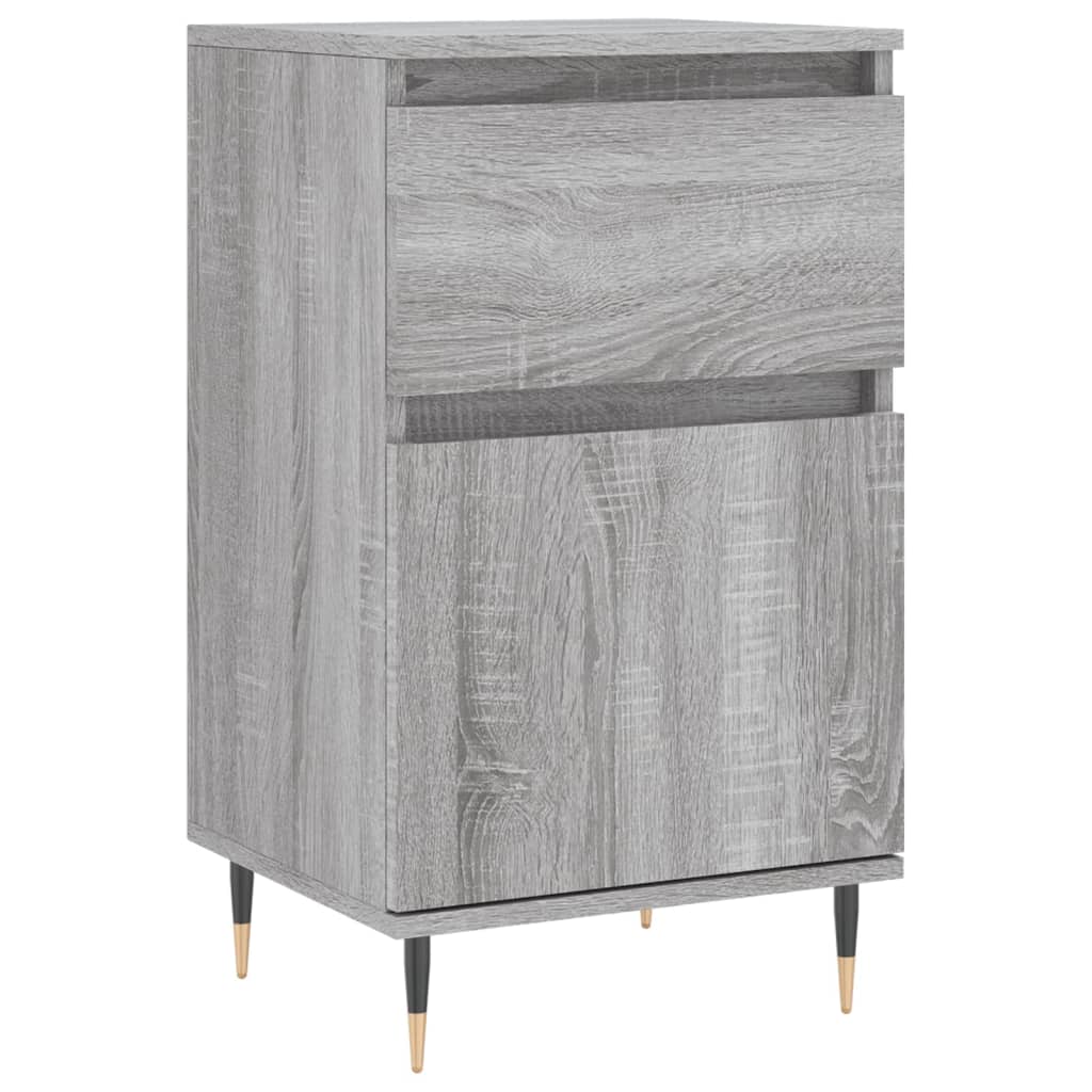 vidaXL Sideboards 2 pcs Grey Sonoma 40x35x70 cm Engineered Wood