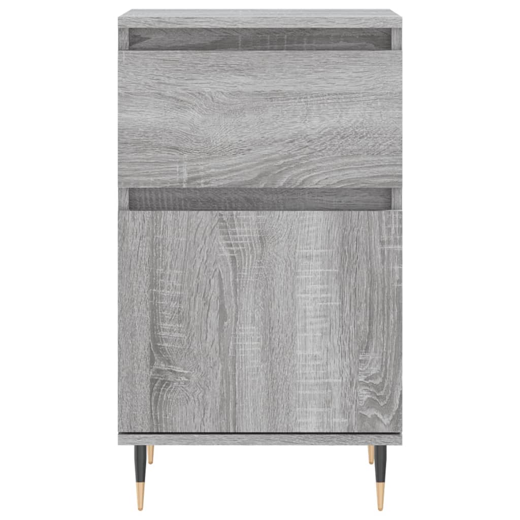 vidaXL Sideboards 2 pcs Grey Sonoma 40x35x70 cm Engineered Wood