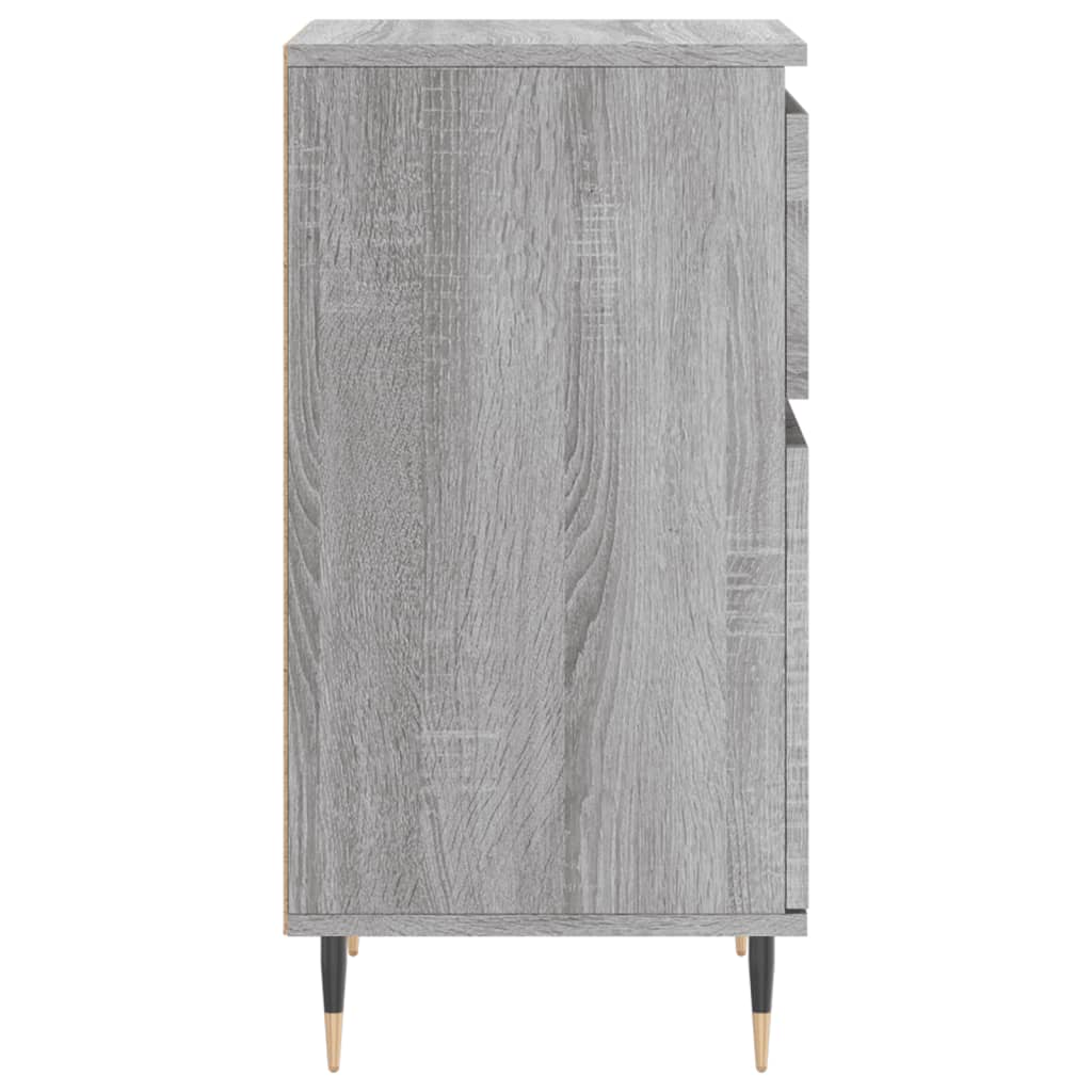 vidaXL Sideboards 2 pcs Grey Sonoma 40x35x70 cm Engineered Wood