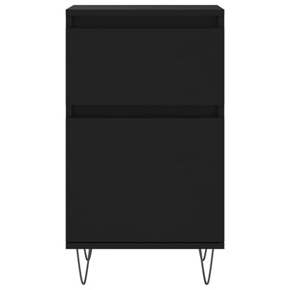 vidaXL Sideboards 2 pcs Black 40x35x70 cm Engineered Wood