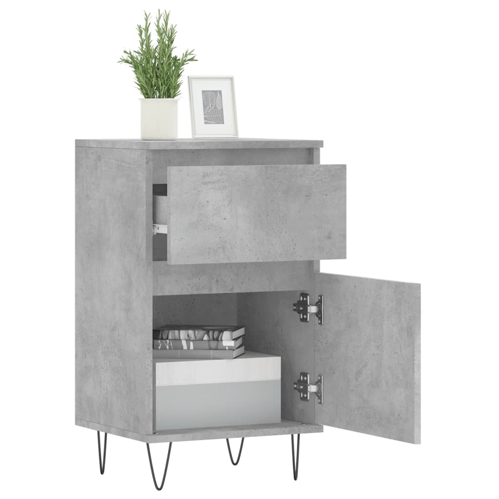 vidaXL Sideboard Concrete Grey 40x35x70 cm Engineered Wood