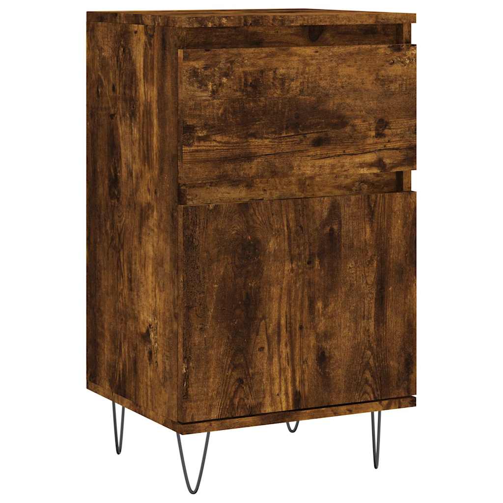 vidaXL Sideboard Smoked Oak 40x35x70 cm Engineered Wood
