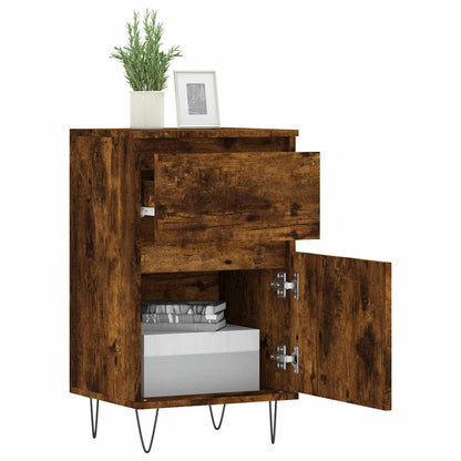vidaXL Sideboard Smoked Oak 40x35x70 cm Engineered Wood