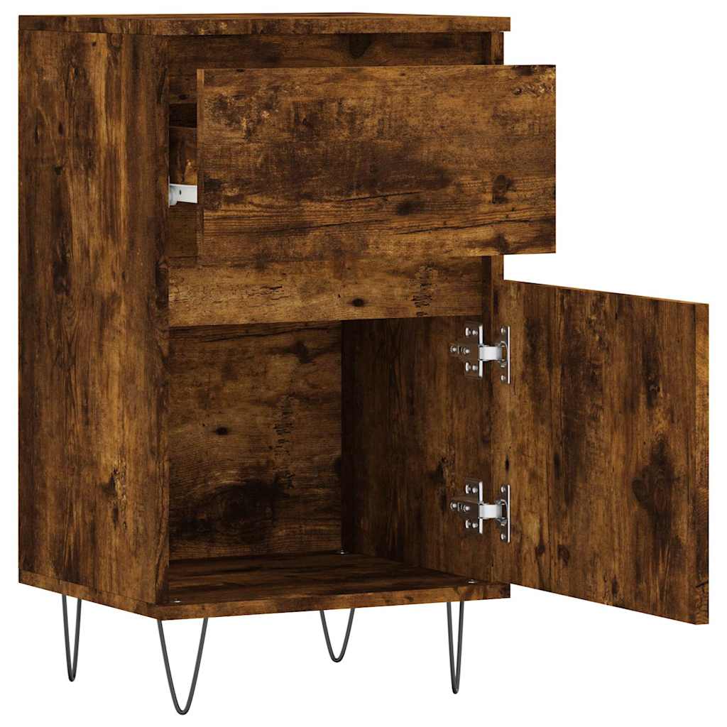 vidaXL Sideboard Smoked Oak 40x35x70 cm Engineered Wood