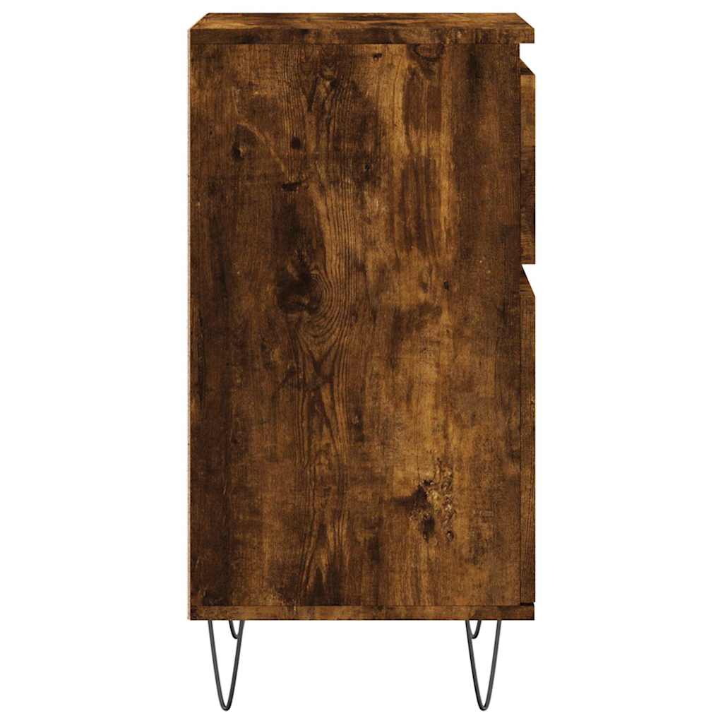 vidaXL Sideboard Smoked Oak 40x35x70 cm Engineered Wood