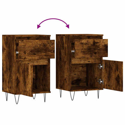 vidaXL Sideboard Smoked Oak 40x35x70 cm Engineered Wood