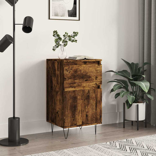 vidaXL Sideboard Smoked Oak 40x35x70 cm Engineered Wood