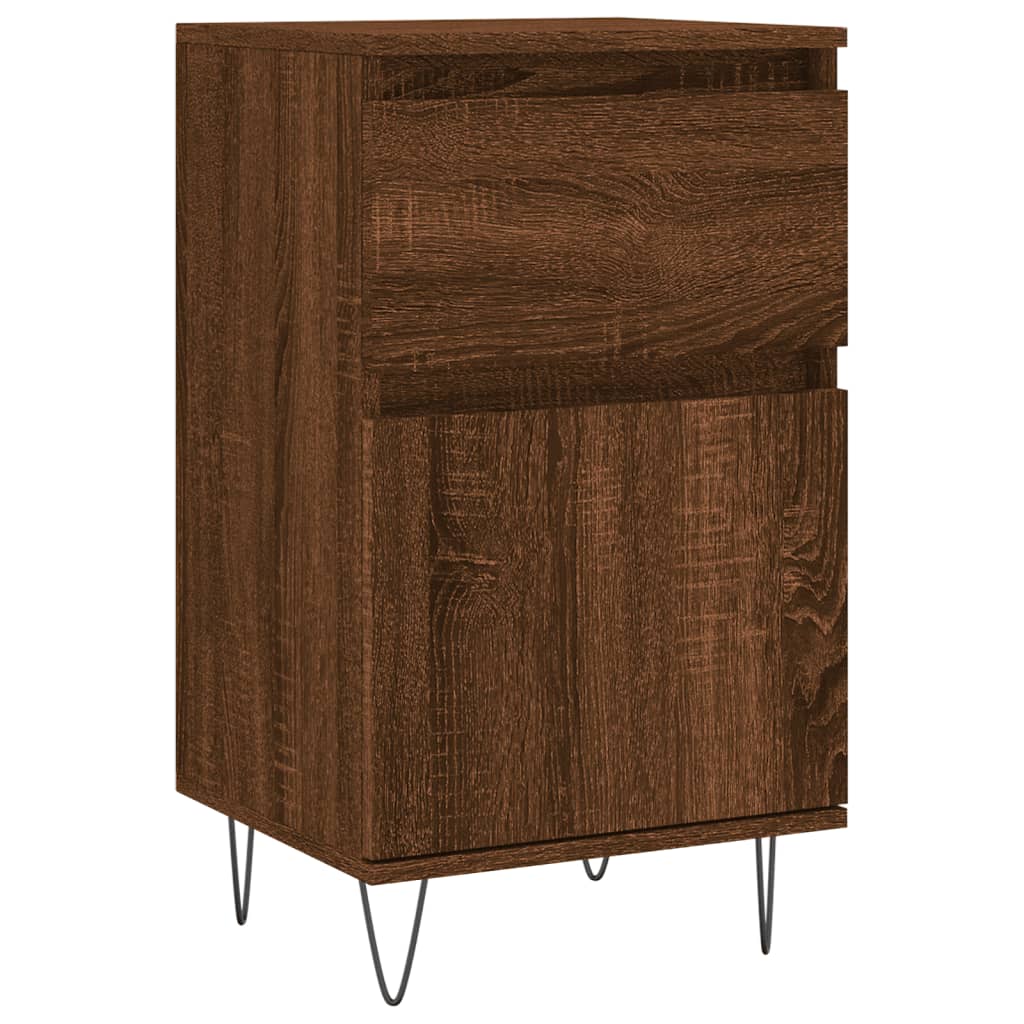 vidaXL Sideboards 2 pcs Brown Oak 40x35x70 cm Engineered Wood