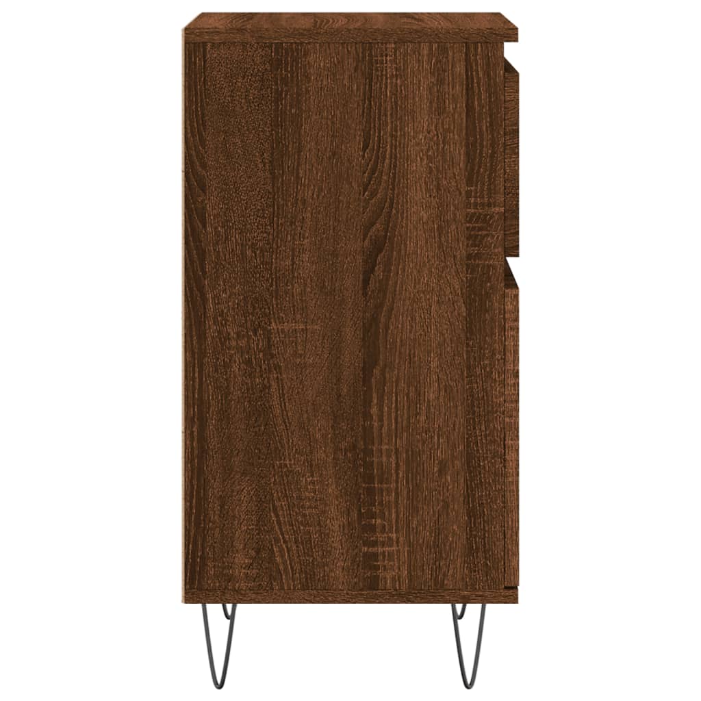 vidaXL Sideboards 2 pcs Brown Oak 40x35x70 cm Engineered Wood