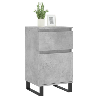 vidaXL Sideboards 2 pcs Concrete Grey 40x35x70 cm Engineered Wood