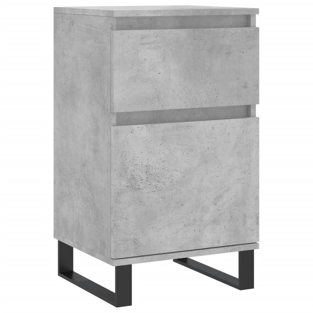 vidaXL Sideboards 2 pcs Concrete Grey 40x35x70 cm Engineered Wood