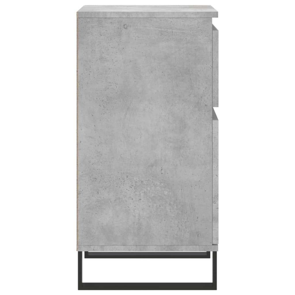 vidaXL Sideboards 2 pcs Concrete Grey 40x35x70 cm Engineered Wood