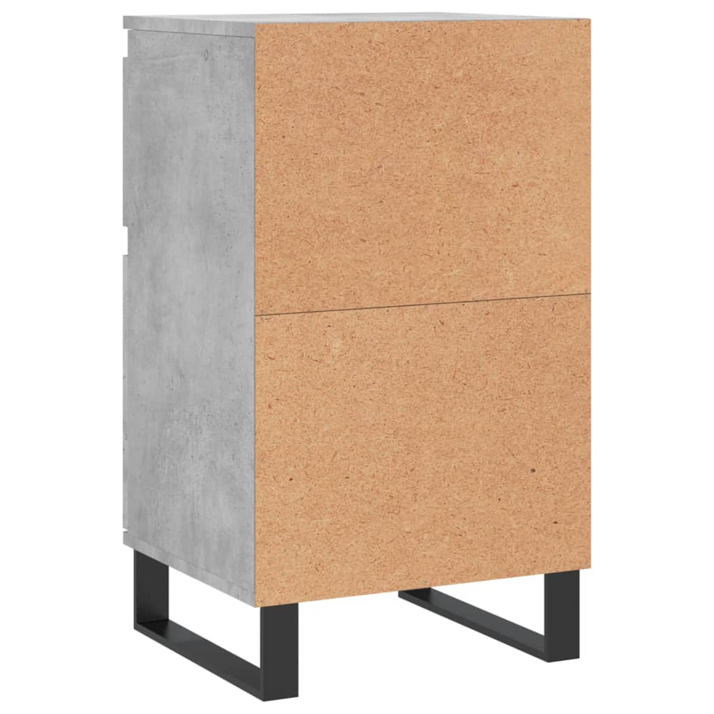 vidaXL Sideboards 2 pcs Concrete Grey 40x35x70 cm Engineered Wood