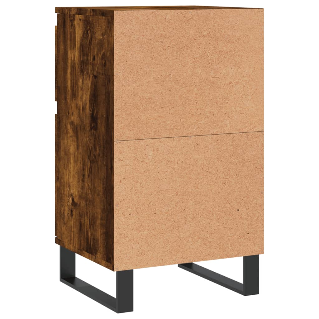 vidaXL Sideboards 2 pcs Smoked Oak 40x35x70 cm Engineered Wood