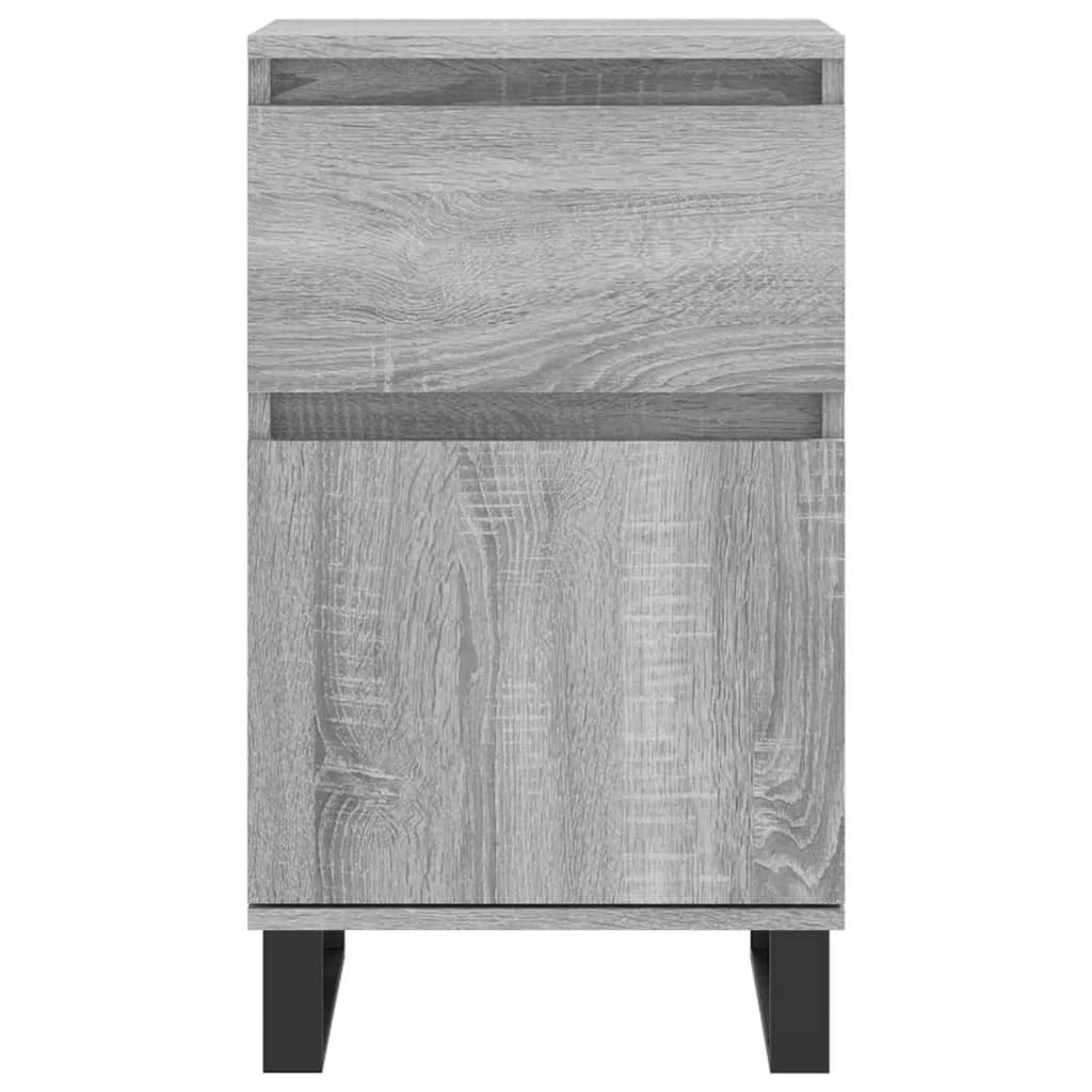 vidaXL Sideboards 2 pcs Grey Sonoma 40x35x70 cm Engineered Wood