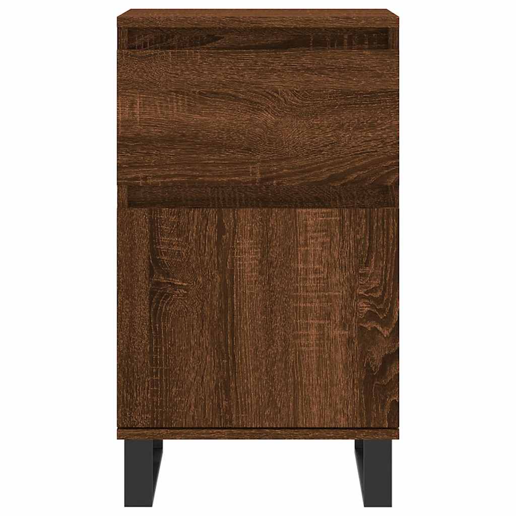 vidaXL Sideboards 2 pcs Brown Oak 40x35x70 cm Engineered Wood