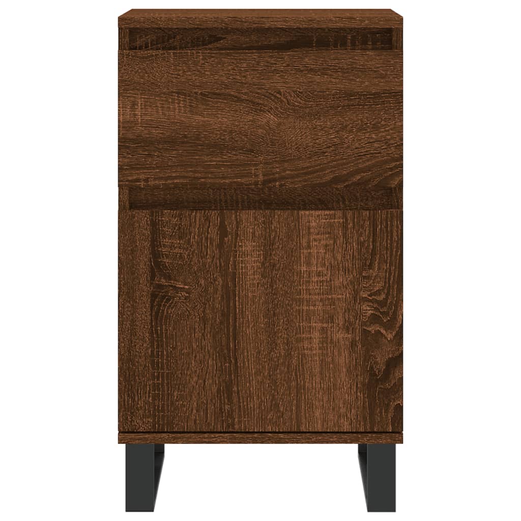 vidaXL Sideboards 2 pcs Brown Oak 40x35x70 cm Engineered Wood