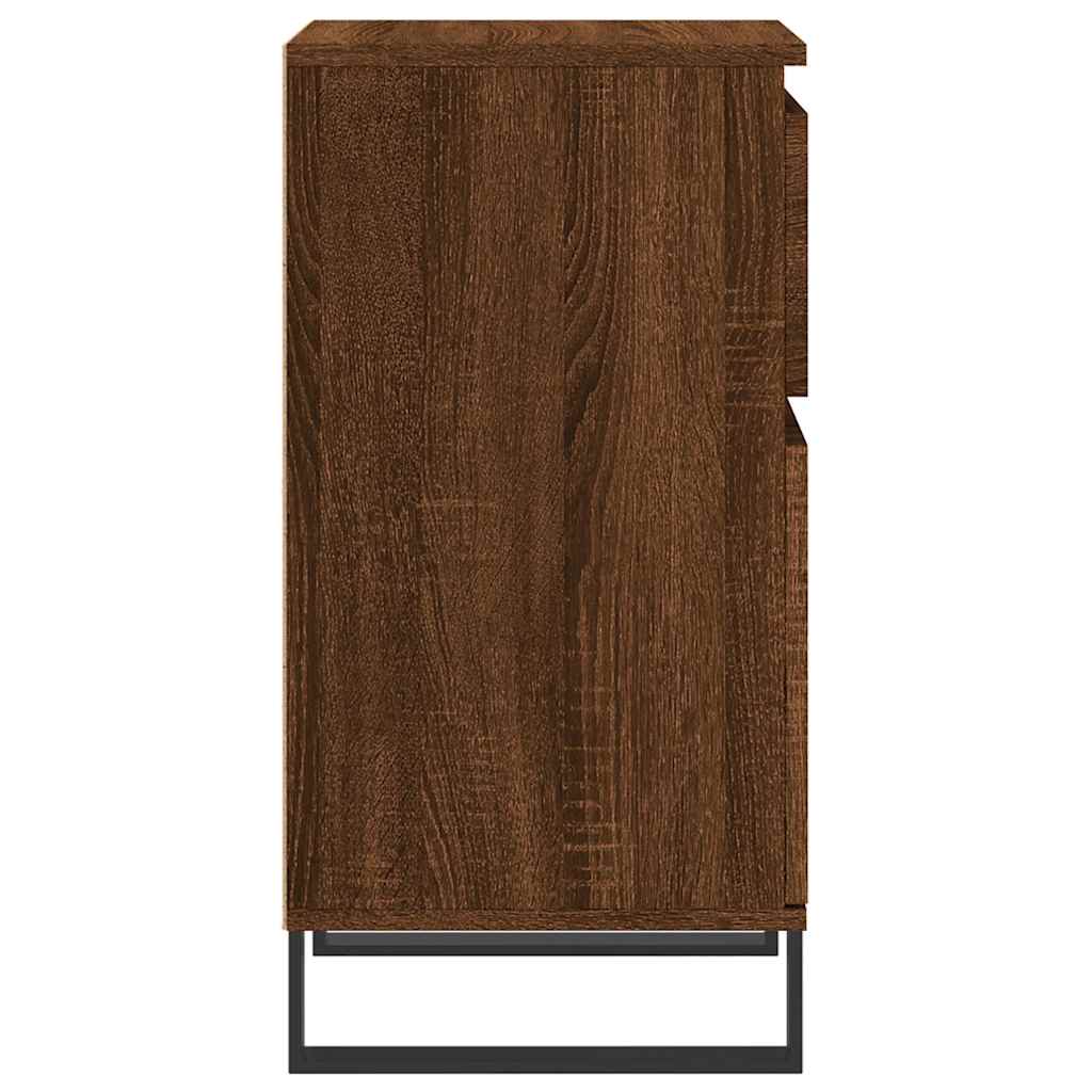 vidaXL Sideboards 2 pcs Brown Oak 40x35x70 cm Engineered Wood