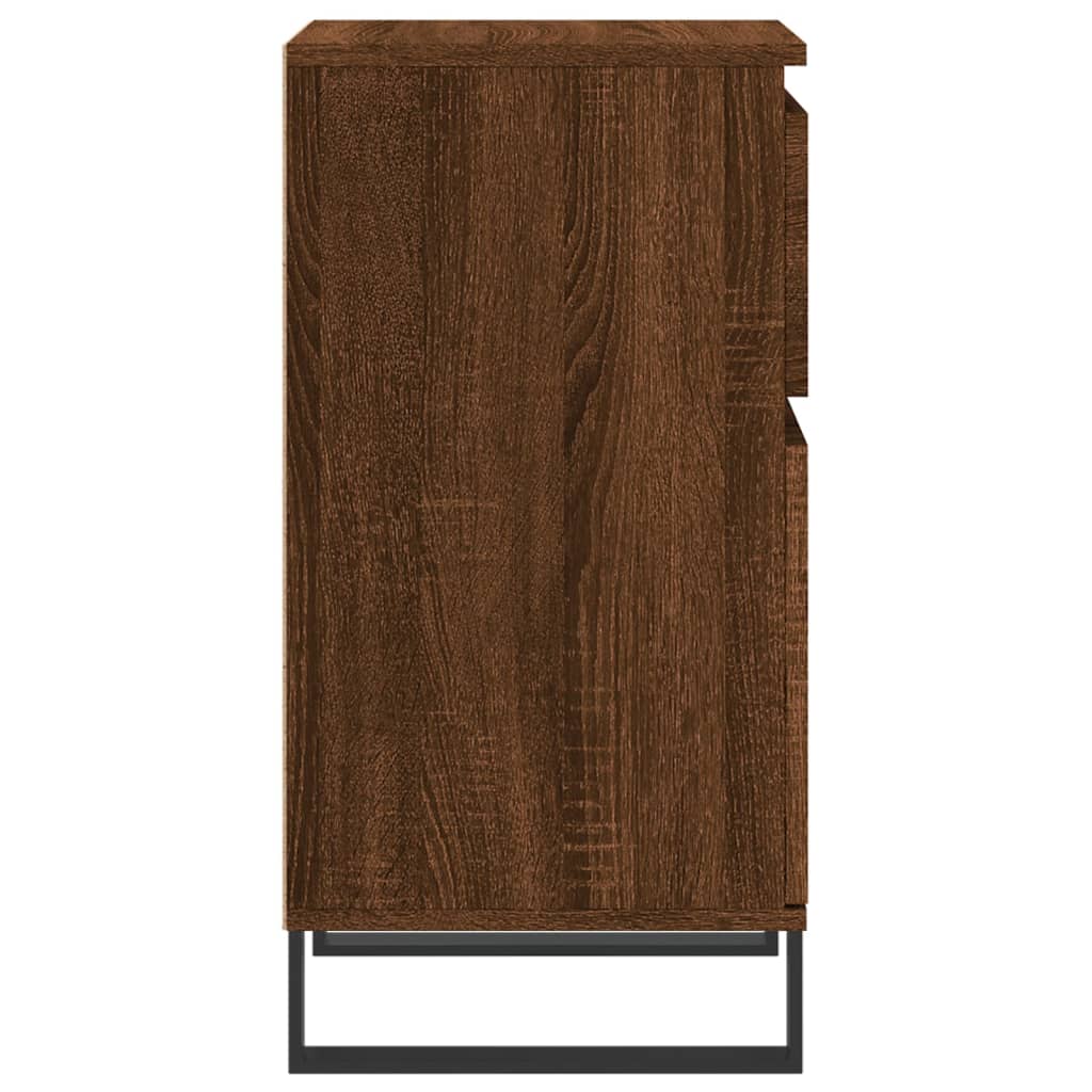vidaXL Sideboards 2 pcs Brown Oak 40x35x70 cm Engineered Wood