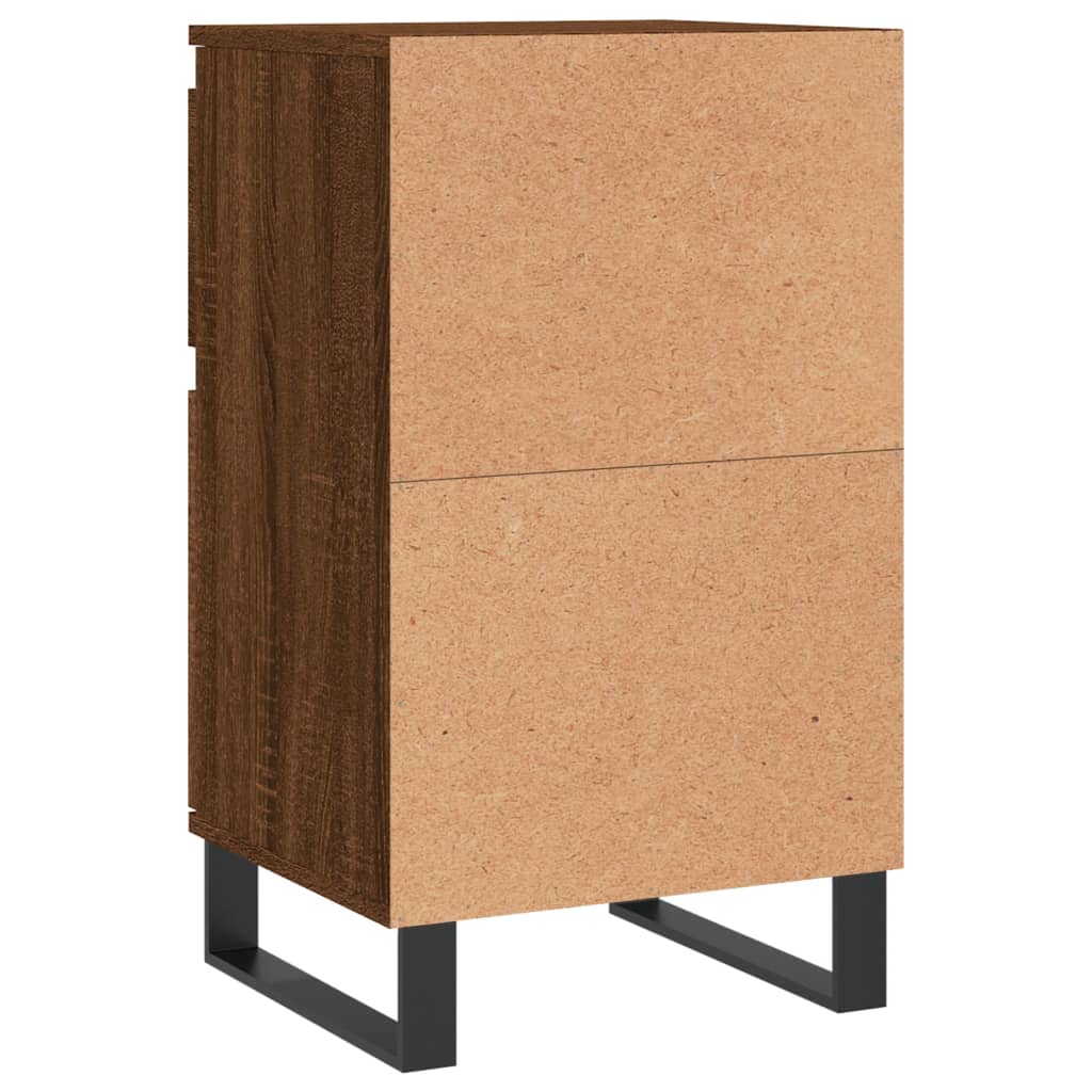 vidaXL Sideboards 2 pcs Brown Oak 40x35x70 cm Engineered Wood