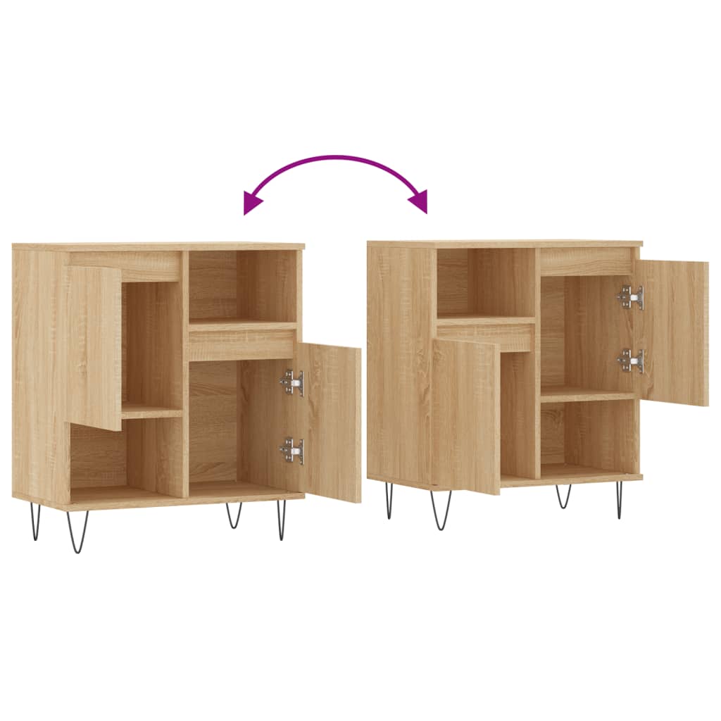 vidaXL Sideboard Sonoma Oak 60x35x70 cm Engineered Wood
