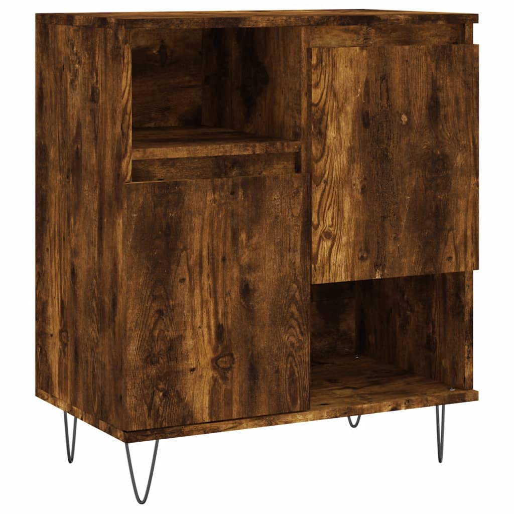 vidaXL Sideboard Smoked Oak 60x35x70 cm Engineered Wood