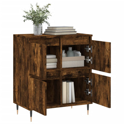vidaXL Sideboard Smoked Oak 60x35x70 cm Engineered Wood