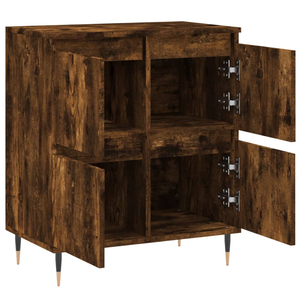 vidaXL Sideboard Smoked Oak 60x35x70 cm Engineered Wood