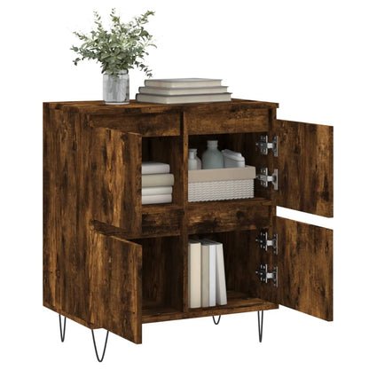 vidaXL Sideboard Smoked Oak 60x35x70 cm Engineered Wood