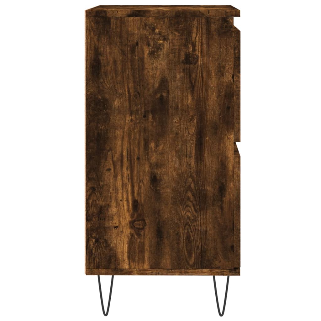 vidaXL Sideboard Smoked Oak 60x35x70 cm Engineered Wood