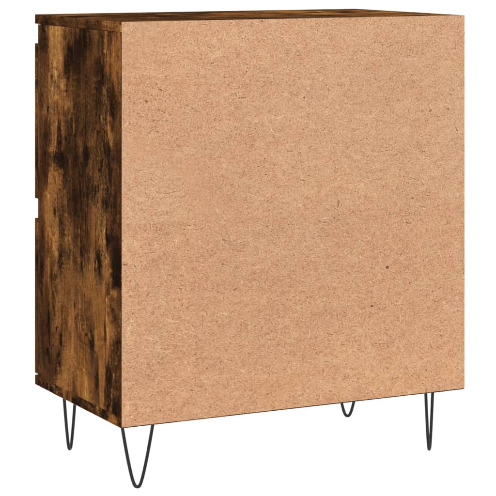vidaXL Sideboard Smoked Oak 60x35x70 cm Engineered Wood