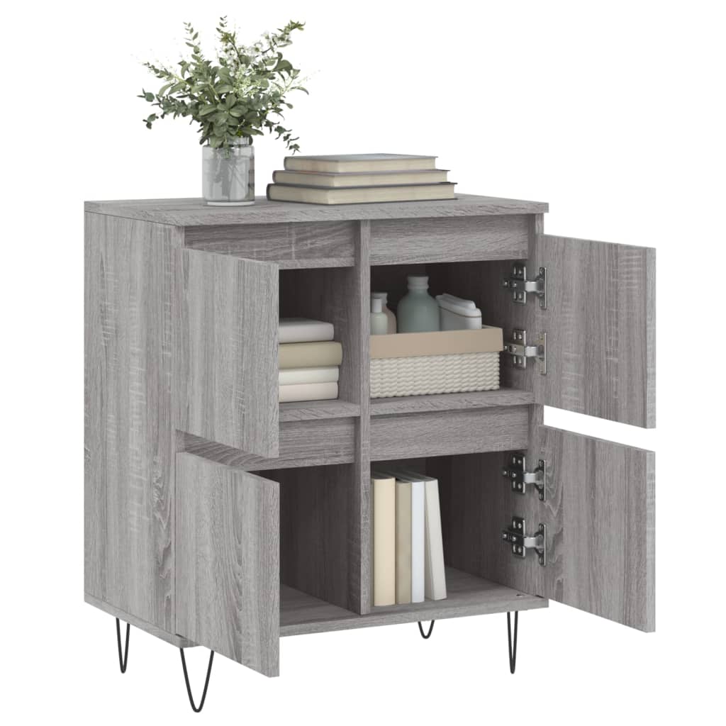 vidaXL Sideboard Grey Sonoma 60x35x70 cm Engineered Wood
