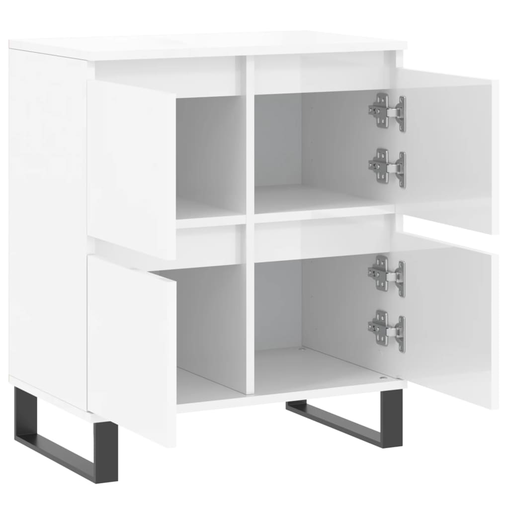 vidaXL Sideboard | High gloss white | Engineered wood | Medium | Sideboard