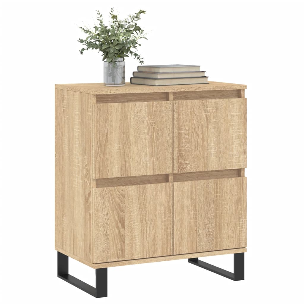 vidaXL Sideboard | Sonoma oak | Engineered wood and iron | Medium | Sideboard