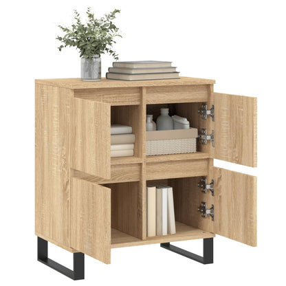 vidaXL Sideboard | Sonoma oak | Engineered wood and iron | Medium | Sideboard