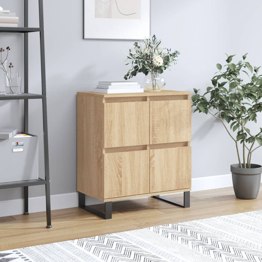 vidaXL Sideboard | Sonoma oak | Engineered wood and iron | Medium | Sideboard